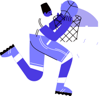 Boy playing basket ball graphics